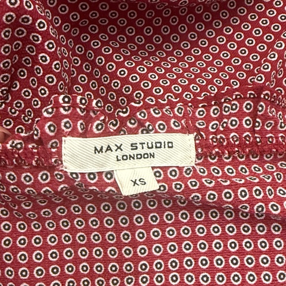 Max Studio Red Patterned Jumpsuit - Picture 9 of 10